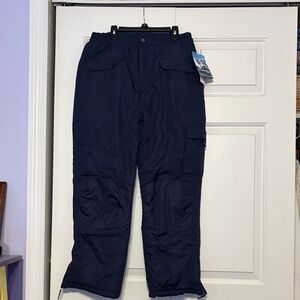 Kids Navy Cargo Snowpants